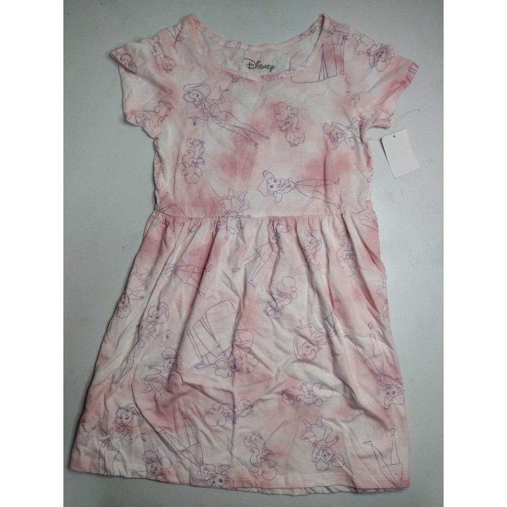 Girls Dress Lot 6pc Disney Old Navy Cat & Jack Floral Stripe Romper Size 7-8 M - Picture 2 of 8